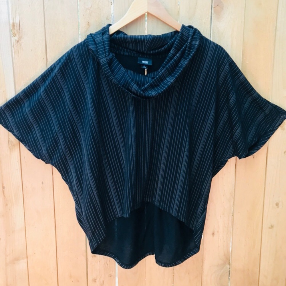 Mossimo Cow Neck Black Shirt